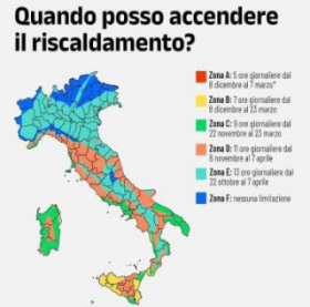 Termosifoni con un grado in meno