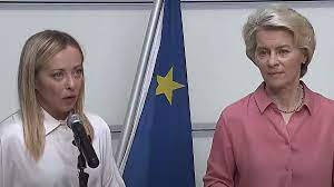 Meloni e Von der Leyen in Emilia-Romagna