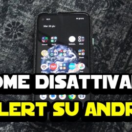 disabilitare IT ALERT