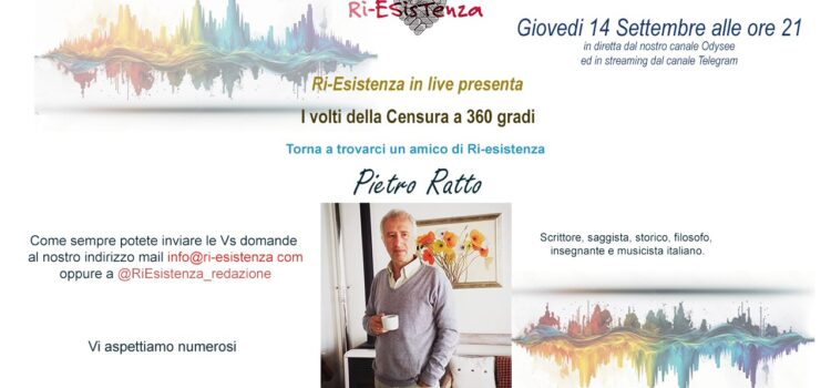 Ri-Esistenza live con Pietro Ratto