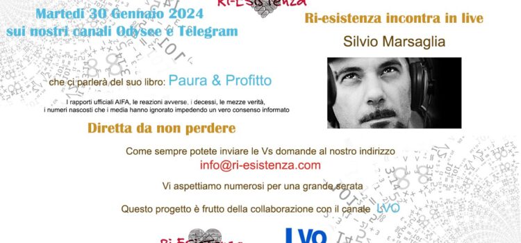 Ri-Esistenza live con Silvio Marsaglia: il video integrale