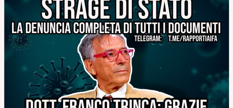La denuncia completa di Franco Trinca La denuncia completa di Franco Trinca