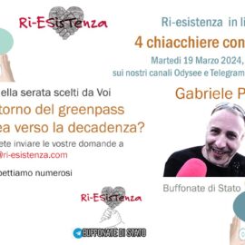 4 Chiacchiere col Biondo: Ri-Esistenza live con Gabriele Pinto (VIDEO INTEGRALE)