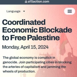 Blocco economico coordinato per liberare la Palestina