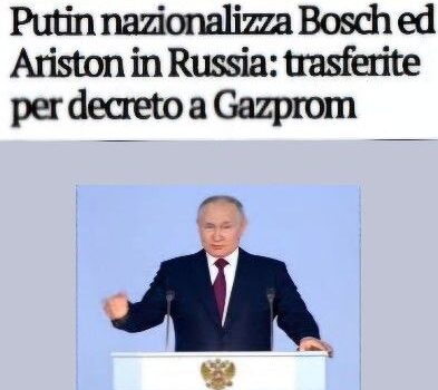 Ariston e Bosch di Gazprom