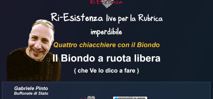 Ri-Esistenza live: 4 Chiacchiere col Biondo (26 giugno 2024)